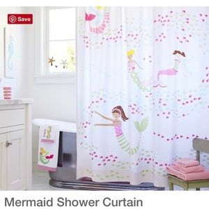 Pottery Barn Kids Mermaid Shower Curtain